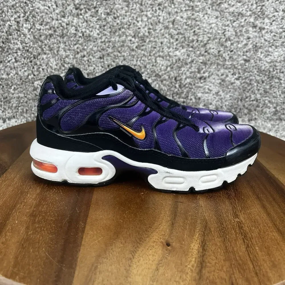 Nike Air Max Plus Running Shoes Youth 2.5Y Purple Black TN Tuned Air CD0610-024
